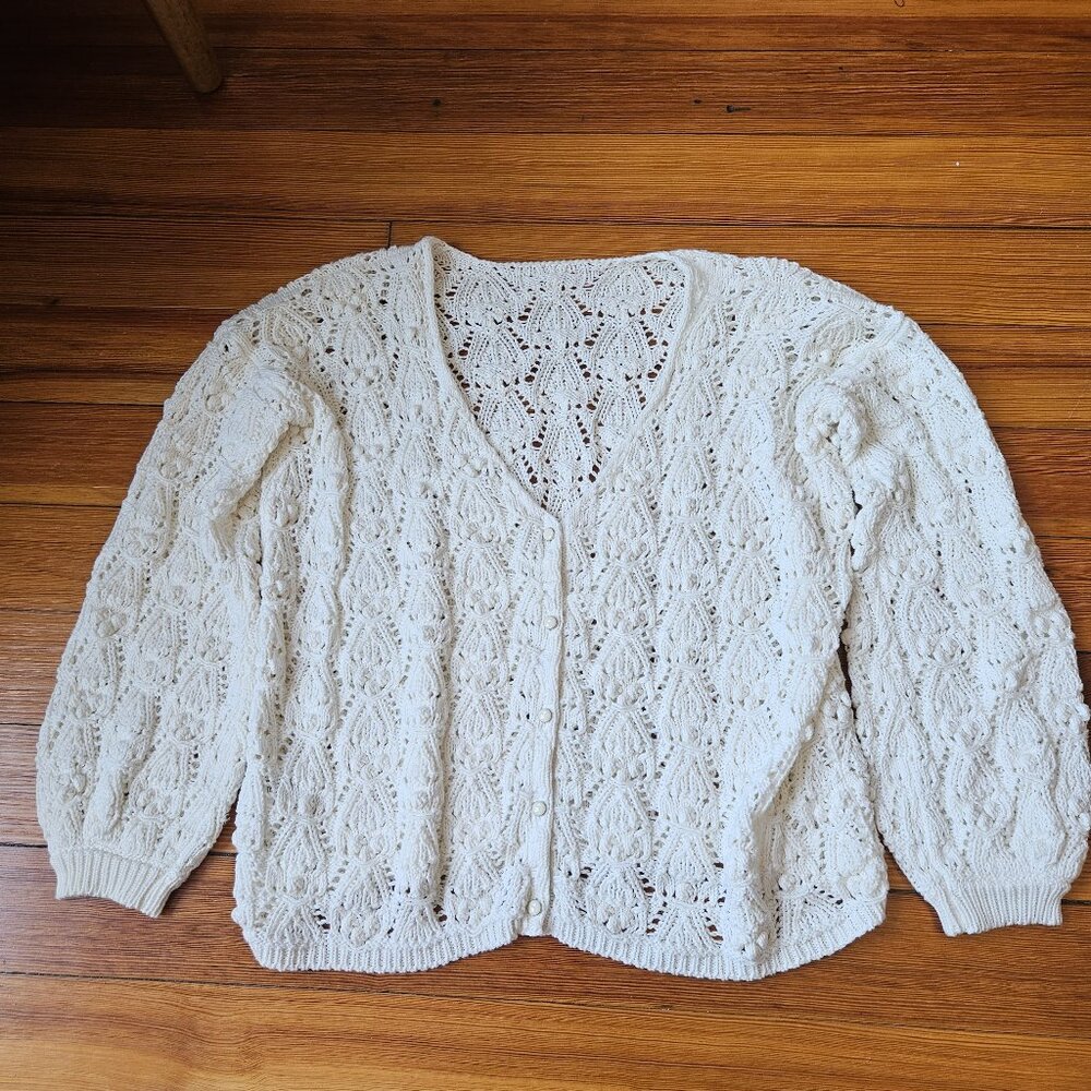 White Sezane cardigan sweater Size XS